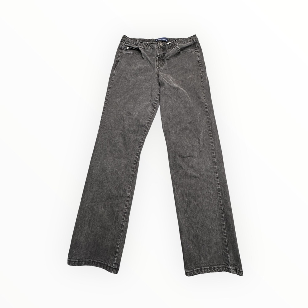 Bandolino Blu Mandie Classic Fit Jeans Faded Black Straight Leg Mens 12‎ 32x30